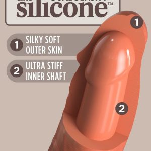 King Cock Elite 6" Dual Density Dildo Tan