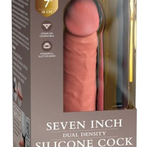 King Cock Elite Dildo 7" Dual Density - Lebensechte Penisoptik Light