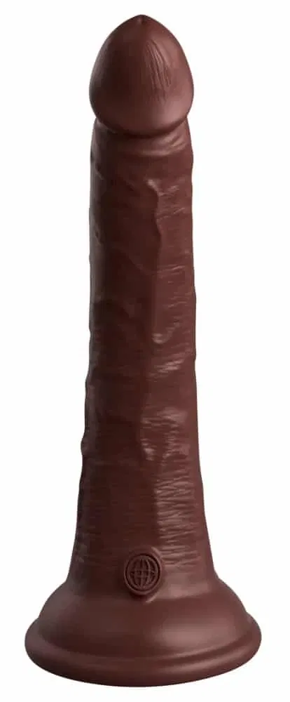King Cock Elite Dildo 7" Dual Density - Lebensechte Penisoptik Brown