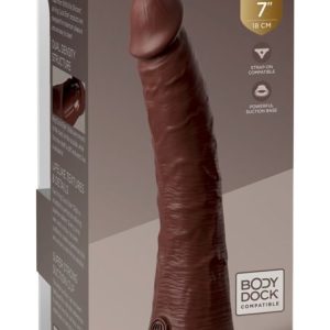 King Cock Elite Dildo 7" Dual Density - Lebensechte Penisoptik Brown