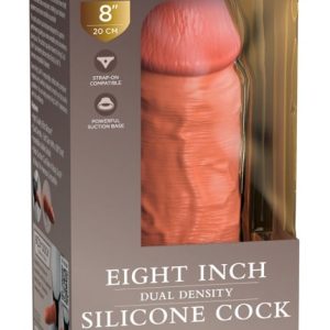 King Cock Elite - Dual Density Dildo 8" - Lebensechte Penisoptik Tan