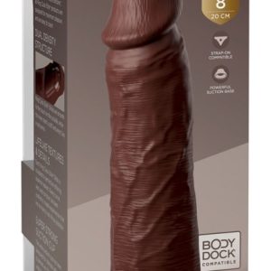 King Cock Elite - Dual Density Dildo 8" - Lebensechte Penisoptik Brown