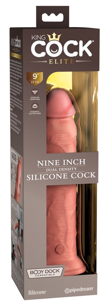 King Cock Elite - 9" Dual Density Dildo Light