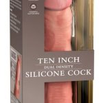 King Cock Elite Dildo 10" - Dual Density, lebensechte Penisoptik, Saugfuß Light