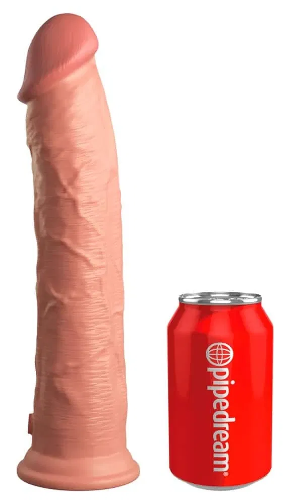 King Cock Elite - Dual Density Dildo, realistische Penisoptik, mit Saugfuß Light