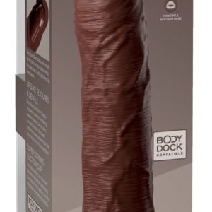 King Cock Elite - Dual Density Dildo, realistische Penisoptik, mit Saugfuß Brown