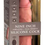 King Cock Elite Naturvibrator 9" mit Fernbedienung Light