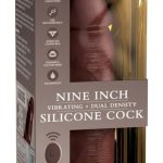 King Cock Elite Naturvibrator 9" mit Fernbedienung Brown