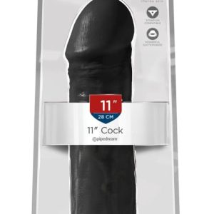 King Cock Naturdildo 11" - Realistischer Dildo mit Saugfuß und Strap-on-Kompatibilität Dark