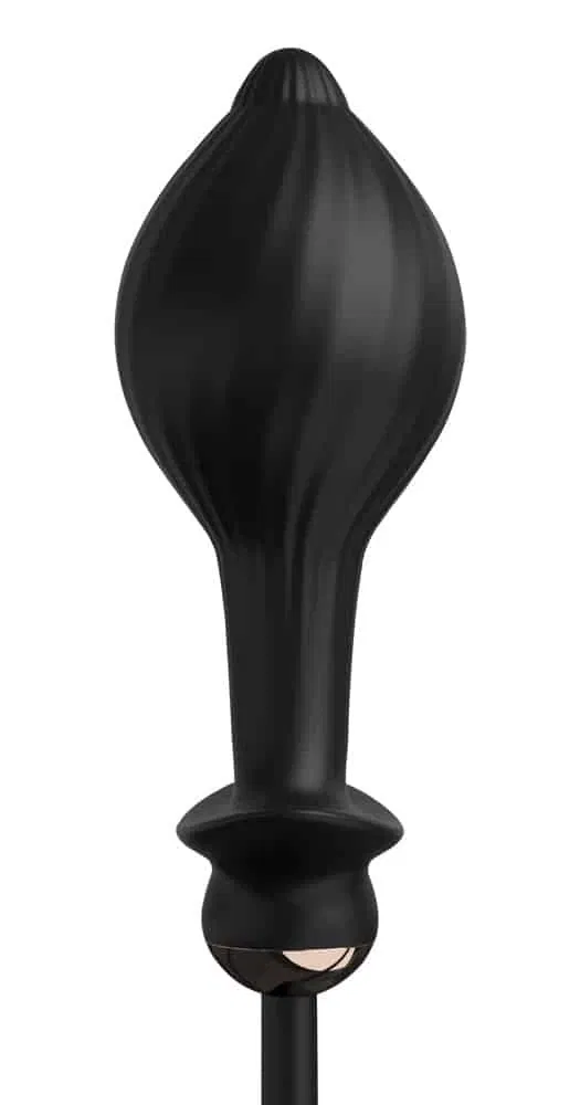 Anal Fantasy Elite - Auto-Throb Inflatable Plug, aufpumpbarer Analvibrator Schwarz