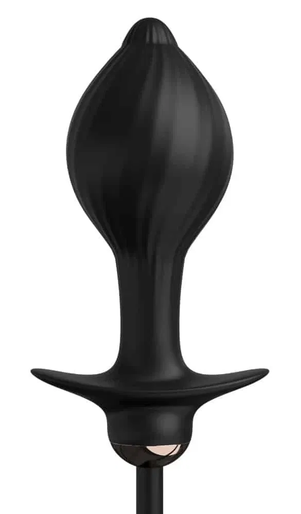 Anal Fantasy Elite - Auto-Throb Inflatable Plug, aufpumpbarer Analvibrator Schwarz