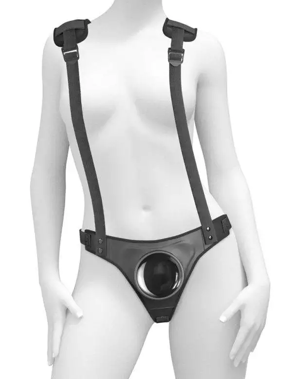 Body Dock Strap-On Suspenders - Komfortabler Umschnallgurt mit Silikon-Andockplatte