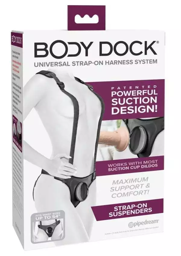 Body Dock Strap-On Suspenders - Komfortabler Umschnallgurt mit Silikon-Andockplatte