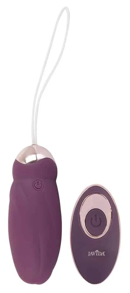 Javida Vibro-Ei RC Rotating Love Ball - 8 Rotationsmodi, wasserdicht Lila/Rosegold