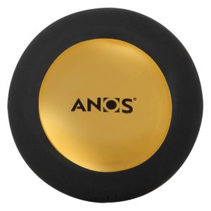 ANOS Vibro-Analplug mit Rotation, Fernbedienung, 10 Modi Schwarz/Gold