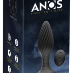 ANOS Vibro-Analplug mit Rotation, Fernbedienung, 10 Modi Schwarz/Gold