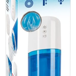 You2Toys Masturbator: Intensive Stimulation mit 10 Vibrationsmodi Weiß/Blau/Transparent