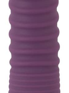 Sweet Smile Warming Soft Vibrator - 12 Vibrationsmodi, Rillen-Reizstruktur, wasserdicht Lila/Silber