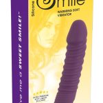 Sweet Smile Warming Soft Vibrator - 12 Vibrationsmodi, Rillen-Reizstruktur, wasserdicht Lila/Silber