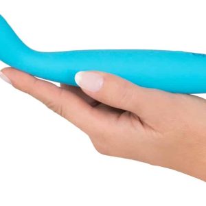 Cuties Mini Vibrator Blue 2.G - Zweite Generation mit flexibler Reizstruktur Hellblau/Rosegold