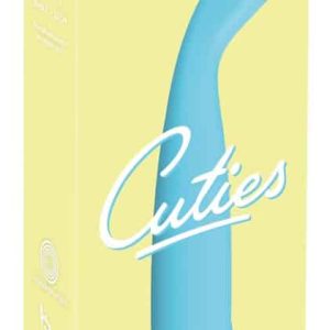 Cuties Mini Vibrator Blue 2.G - Zweite Generation mit flexibler Reizstruktur Hellblau/Rosegold