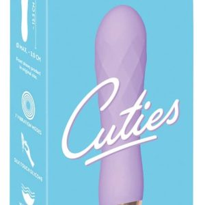 Cuties Mini Vibrator - 7 Vibrationsmodi, wasserdicht, USB-Ladekabel Lila/Rosegold