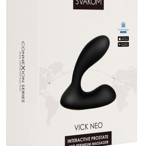 SVAKOM Vick Neo - Leiser Analvibrator für Prostata & Perineum Schwarz/Gold