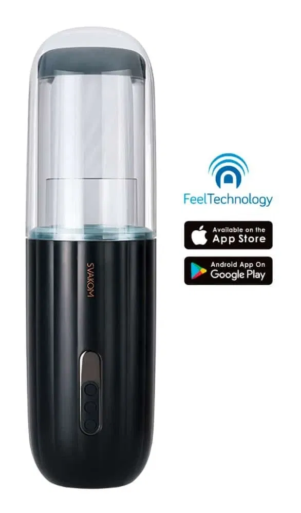 SVAKOM Alex Neo - Interaktiver Masturbator mit Stoßfunktion und Sound Dunkelblau/Weiß SVAKOM Alex Neo - Interaktiver Masturbator mit Stoßfunktion und Sound Dunkelblau/Weiß