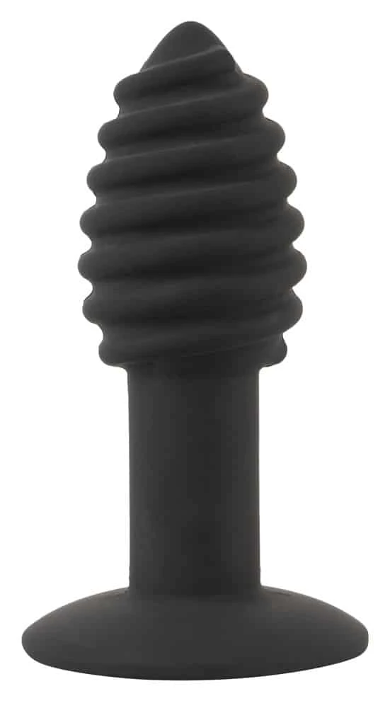 Black Velvets Vibro-Analplug mit Rillenstruktur Black Velvets Vibro-Analplug mit Rillenstruktur