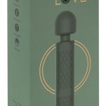 Emerald Love Luxus-Massagestab – 10 Vibrationsmodi, wasserdicht Grün/Gold