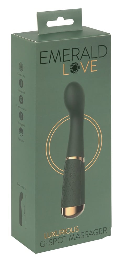 Emerald Love - Luxus G-Punkt Vibrator Grün/Gold
