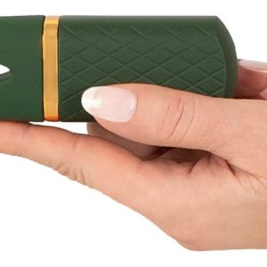 Emerald Love Luxus-Mini-Vibrator mit 10 Vibrationsmodi Grün/Gold