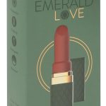 Emerald Love Lippenstift-Vibrator: Luxus-Minivibrator mit 10 Vibrationsmodi, Soft Touch-Spitze & wasserdicht Grün/Gold/Rot