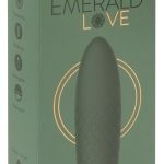 Emerald Love - Mini Vibrator "Luxus to go" Grün/Gold