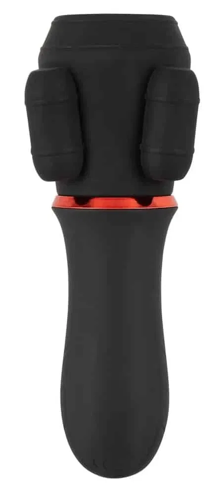 Rebel Eichelvibrator - 10 Vibrationsmodi, handlich Schwarz/Rot