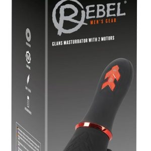 Rebel Eichelvibrator - 10 Vibrationsmodi, handlich Schwarz/Rot