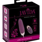 Javida Vibro-Ei Shaking Love Ball - 8 Modi, wasserdicht Lila/Rosegold