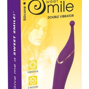 Sweet Smile Double Vibrator - Beidseitig verwendbarer Lustpunkt-Massager Beere/Gold