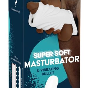 Stroker Super Soft Masturbator & Vibration - Perfekter Grip, 10 Vibrationsmodi