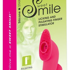 Sweet Smile Licking and Pulsating Finger Stimulator - Oral-Stimulation für Lustpunkte Pink/Gold