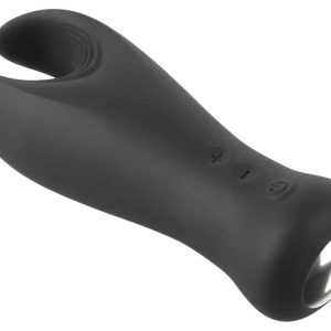 Rebel Cock Vibrator - Flexibler Masturbator mit 10 Vibrationsmodi Schwarz/Silber