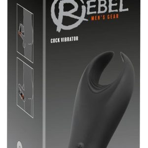 Rebel Cock Vibrator - Flexibler Masturbator mit 10 Vibrationsmodi Schwarz/Silber