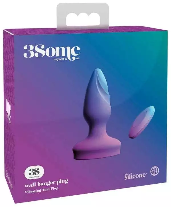 Threesome Reizstrukturierter Vibro-Analplug