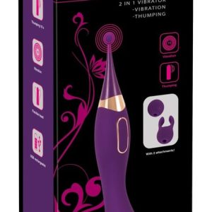 Javida Lustpunkt-Massager & Klopf-Vibrator Lila/Gold