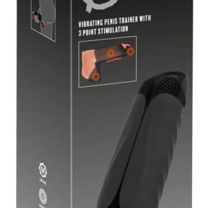 Rebel Vibrating Penis Trainer - Handlicher Masturbator mit 3 Motoren Schwarz/Rot