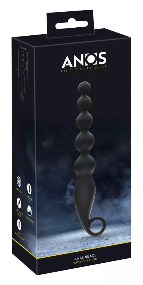 05529330000_verp ANOS Analvibrator - Flexibles Kugeldesign, 7 Vibrationsmodi Schwarz/Rosegold
