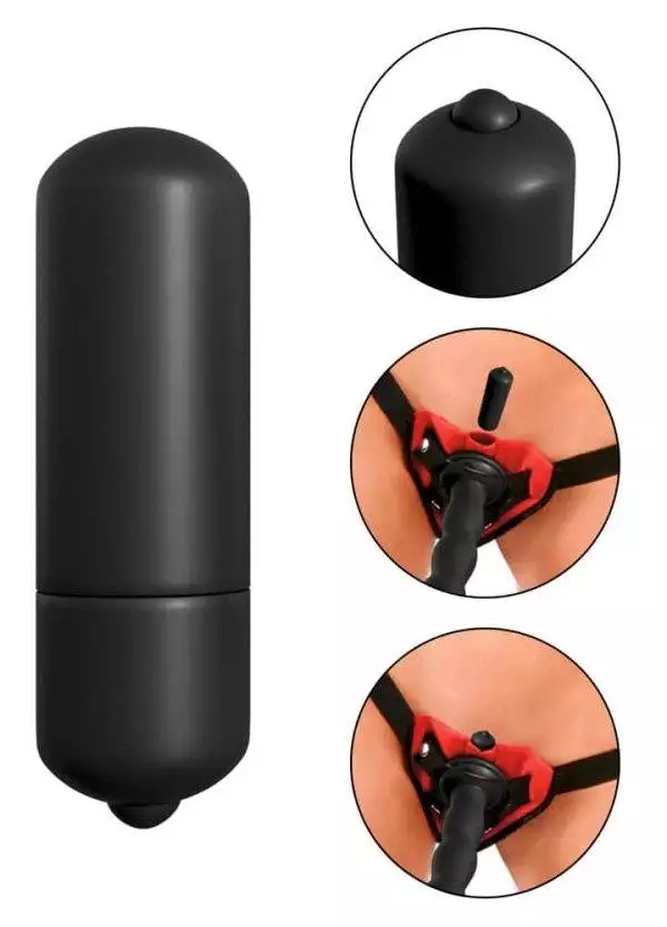 Fetish Fantasy Series - Vibrating Strap-On Set mit Dildo und Vibrobullet Fetish Fantasy Series - Vibrating Strap-On Set mit Dildo und Vibrobullet