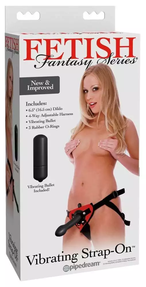 05529500000_verp Fetish Fantasy Series - Vibrating Strap-On Set mit Dildo und Vibrobullet