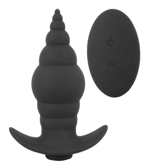 Black Velvets Vibro-Analplug: Reizstrukturiert, 9 Vibrationsmodi, wasserdicht