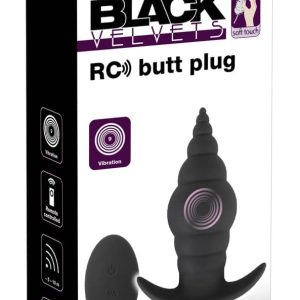 Black Velvets Vibro-Analplug: Reizstrukturiert, 9 Vibrationsmodi, wasserdicht